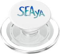 Funny Sea Ya Sea Glass Watercolor Cute Beach Lovers PopSockets PopGrip per MagSafe