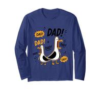 Funny Seagull Dad Father's Day Papa Seagulls Maglia a Manica