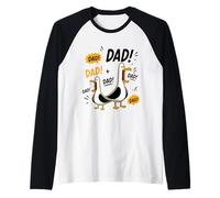 Funny Seagull Dad Father's Day Papa Seagulls Maglia con Maniche Raglan