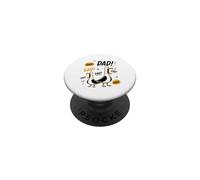 Funny Seagull Dad Father's Day Papa Seagulls PopSockets PopGrip Adesivo