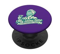 Funny Self Care My Alone Time is For Everyone's safety Retro PopSockets PopGrip Adesivo