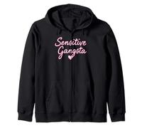 Funny Sensitive Gangsta Felpa con Cappuccio