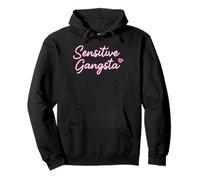 Funny Sensitive Gangsta Felpa con Cappuccio