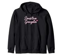 Funny Sensitive Gangsta Felpa con Cappuccio