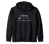 Funny Serfdom Very Bad Non consiglierebbe 1 Stella Felpa con Cappuccio