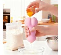 Funny Shape Egg Separator, Novelty Egg Yolk and White Easy Separator for Raw Eggs, Creative Hilarious Reusable Kitchen Gadget Eggs Separators Gag Gift for Prank Lovers