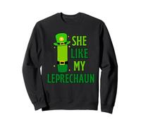 Funny She Likes My Leprechaun, He Likes My Shamrock Couples Felpa