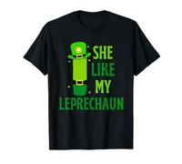 Funny She Likes My Leprechaun, He Likes My Shamrock Couples Maglietta