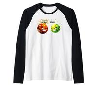 Funny She Loves Me More Basketball Vs Tennis Maglia con Maniche Raglan