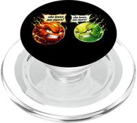 Funny She Loves Me More Basketball Vs Tennis PopSockets PopGrip per MagSafe