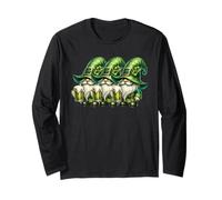 Funny Shenanigans Squad for St Patricks Day GNOME Graphic Maglia a Manica
