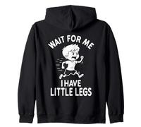 Funny Short Legs Meme Boy Wait for Me - Ho delle Gambe Piccole Felpa con Cappuccio