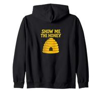 Funny Show Me The Honey Apicoltore Honeybee Design Felpa con Cappuccio