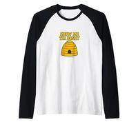 Funny Show Me The Honey Apicoltore Honeybee Design Maglia con Maniche Raglan