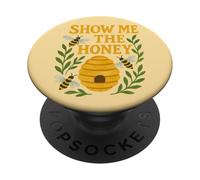 Funny Show Me The Honey Apicoltore Honeybee Design PopSockets PopGrip Adesivo