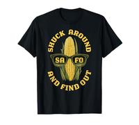 Funny Shuck Around and Find Out SAFO Farmers Occhiali da sole Maglietta