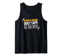 Funny Silence is Golden Duct Tape è Silver Speech Costume Canotta