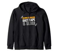Funny Silence is Golden Duct Tape è Silver Speech Costume Felpa con Cappuccio