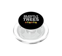 Funny Silently Judging Your Trees Arborist Tree Climbing PopSockets PopGrip per MagSafe
