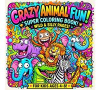 Funny Silly Faces Animals Coloring Book: Hilarious, Easy & Big Bold Designs for Kids Ages 4-10