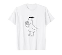 Funny Silly Goose Iced Coffee Vibes Maglietta