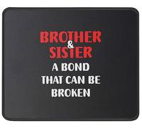 Funny Sister And Brother Mouse Pad Piccolo Tappetino per Mouse Antiscivolo Tappetino Scrivania for Laptop Accessori Scrivania Ufficio 25X30Cm