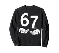 Funny Six Seven 6 7 Meme Gen Alpha Slang 6 7 Hands Felpa