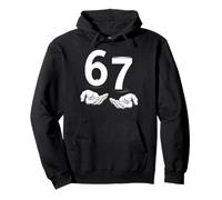 Funny Six Seven 6 7 Meme Gen Alpha Slang 6 7 Hands Felpa con Cappuccio