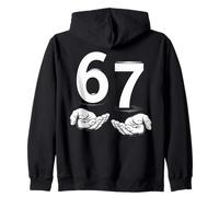 Funny Six Seven 6 7 Meme Gen Alpha Slang 6 7 Hands Felpa con Cappuccio