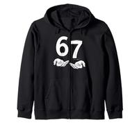 Funny Six Seven 6 7 Meme Gen Alpha Slang 6 7 Hands Felpa con Cappuccio