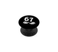 Funny Six Seven 6 7 Meme Gen Alpha Slang 6 7 Hands PopSockets PopGrip Adesivo