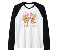 Funny Six Seven 6 7 Meme Ice Cream Joke Gen Alpha Brainrot Maglia con Maniche Raglan