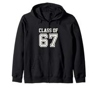 Funny Six Seven Varsity Class of 67 Meme Gen Alpha Slang Felpa con Cappuccio
