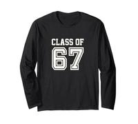 Funny Six Seven Varsity Class of 67 Meme Gen Alpha Slang Maglia a Manica