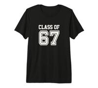 Funny Six Seven Varsity Class of 67 Meme Gen Alpha Slang Maglietta Premium