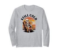 Funny Skeleton Coffee Lover Morning Cafe Mood Maglia a Manica