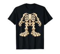 Funny Skeleton Halloween Costume Bone Body Spooky Anatomy Maglietta