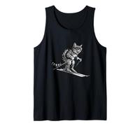 Funny Skiing Cat for Skiers And Cat Lovers Canotta