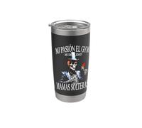 Funny Skull Mexican Skeleton Bicchiere termico in acciaio inox doppia parete