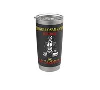 Funny Skull Mexican Skeleton Bicchiere termico in acciaio inox doppia parete