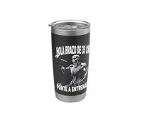 Funny Skull Mexican Skeleton Bicchiere termico in acciaio inox doppia parete