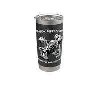 Funny Skull Mexican Skeleton Bicchiere termico in acciaio inox doppia parete