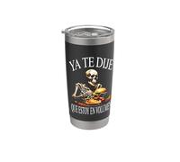 Funny Skull Mexican Skeleton Bicchiere termico in acciaio inox doppia parete