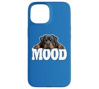Funny Sleep Nap Vibe Mood Rottweiler Lover Custodia per iPhone 15