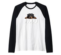 Funny Sleep Nap Vibe Mood Rottweiler Lover Maglia con Maniche Raglan