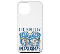 Funny Sleep Quote Life Is Better In Pajamas Gnome Mom & Dad Custodia per iPhone 12 mini