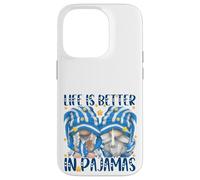 Funny Sleep Quote Life Is Better In Pajamas Gnome Mom & Dad Custodia per iPhone 14 Pro