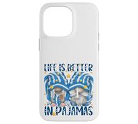 Funny Sleep Quote Life Is Better In Pajamas Gnome Mom & Dad Custodia per iPhone 14 Pro Max