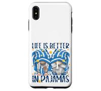 Funny Sleep Quote Life Is Better In Pajamas Gnome Mom & Dad Custodia per iPhone XS Max