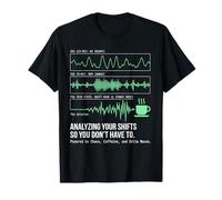 Funny Sleep Tech Shift Analysis EEG EOG Caffeine Science Maglietta